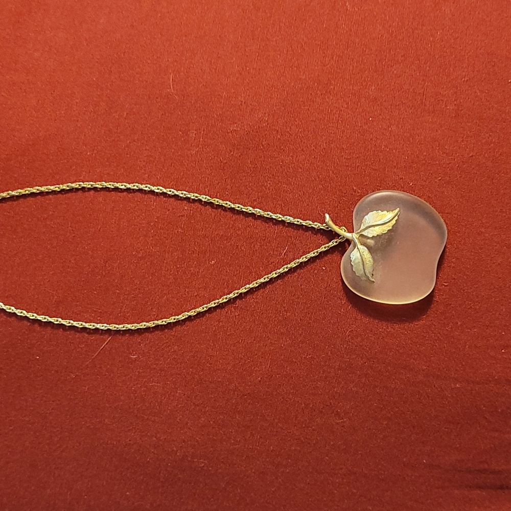 Vintage Avon Apple necklace